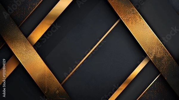 Fototapeta Gold Texture Dark Gray Diagonal Lines Abstract Background Modern Luxury Design