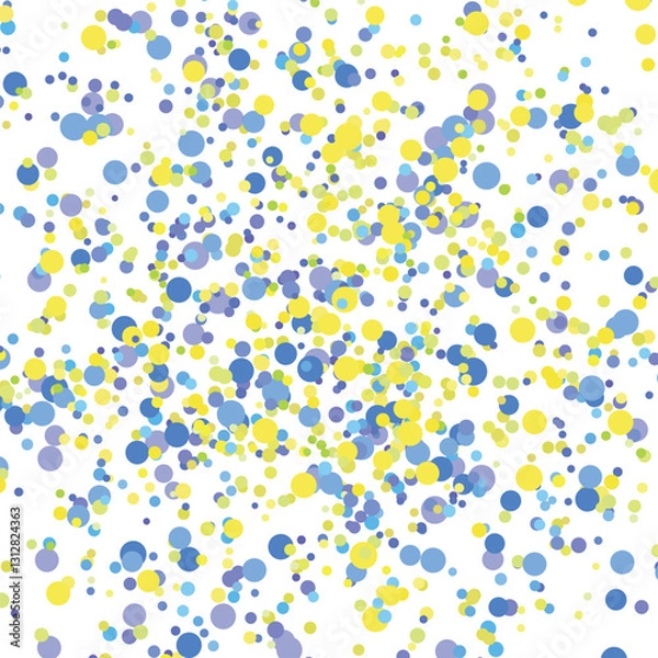 Fototapeta Light multicolor background, colorful vector texture with circles. Splash effect banner. Glitter silver dot abstract illustration with blurred drops of rain. Pattern for web page, banner,poster, card.