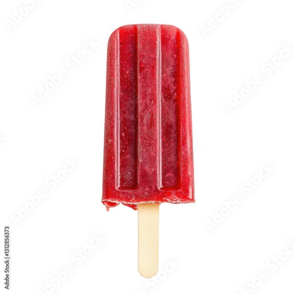 Fototapeta 
Red Popsicle Isolated on a white background
