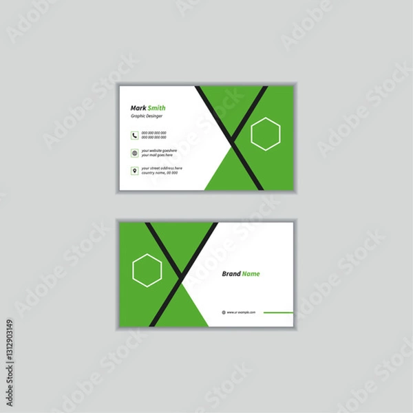 Fototapeta Modern and corporate business card template, Creative business card, Modern business card design template Business card Modern, Professional simple clean own personal business card design template.