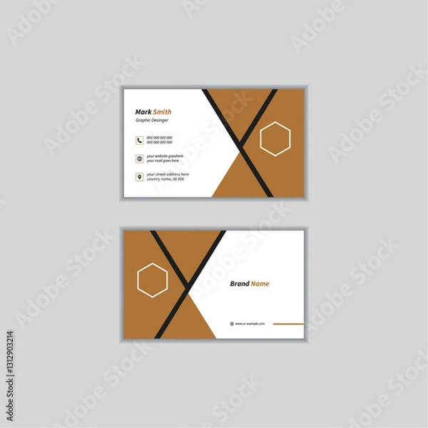 Fototapeta Modern and corporate business card template, Creative business card, Modern business card design template Business card Modern, Professional simple clean own personal business card design template.