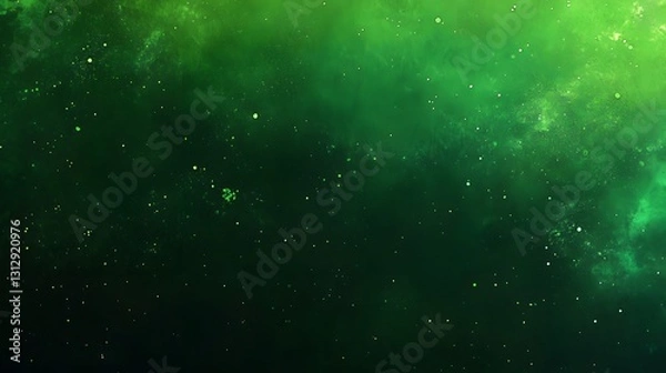 Obraz Abstract Green Nebula Space Background Texture