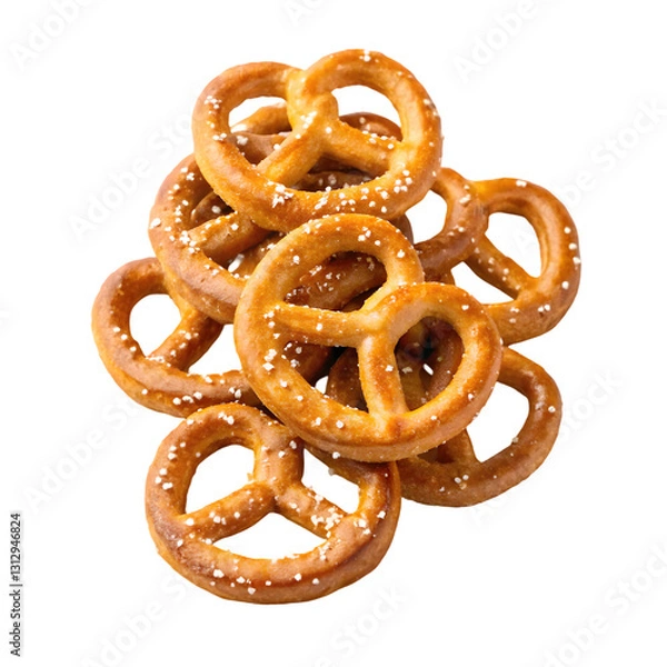 Obraz pretzels isolated on white