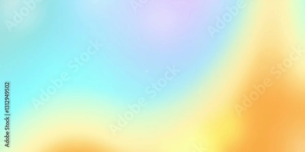 Obraz Grainy gradient blending warm orange tones with cool green shades, creating a smooth and textured abstract background with soft transitions and subtle noise 