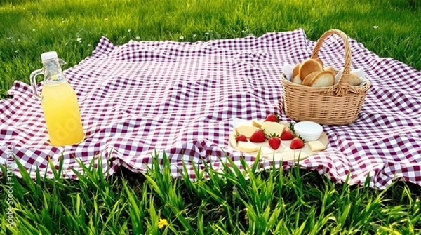 Obraz Springtime Picnic in the Countryside
