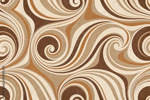 Obraz Seamless Abstract Pattern Texture Background Mocha Mousse Pantone's Color, seamless floral pattern