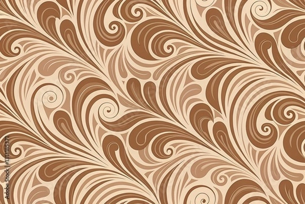 Fototapeta Seamless Abstract Pattern Texture Background Mocha Mousse Pantone's Color, seamless floral pattern