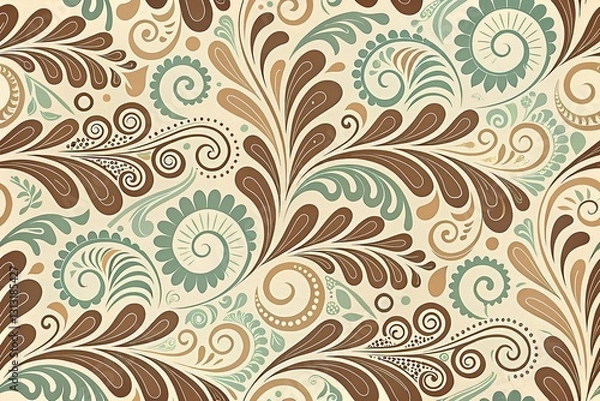 Obraz Seamless Abstract Pattern Texture Background Mocha Mousse Pantone's Color, seamless floral pattern