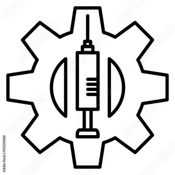 Fototapeta Vaccine Development Icon