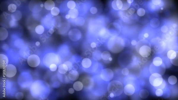 Fototapeta Blue circle with bokeh effect background, suitable for various background purposes. Generative AI	
