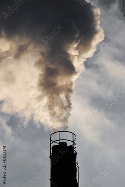 Obraz Skorsten med rök