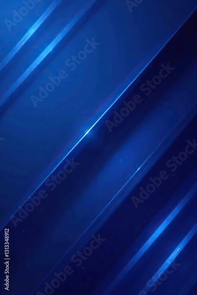 Fototapeta Dark blue, abstract backdrop with vibrant blue diagonal streaks Sleek, modern design , abstract, sophisticated, lines