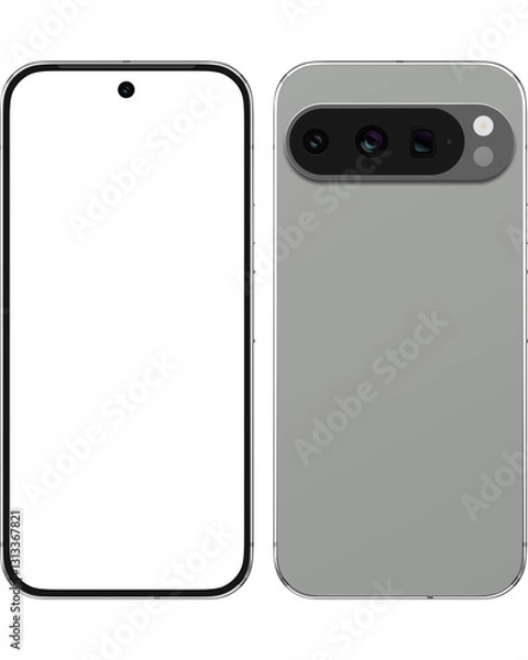 Obraz google pixel smartphone 9 pro mockup.