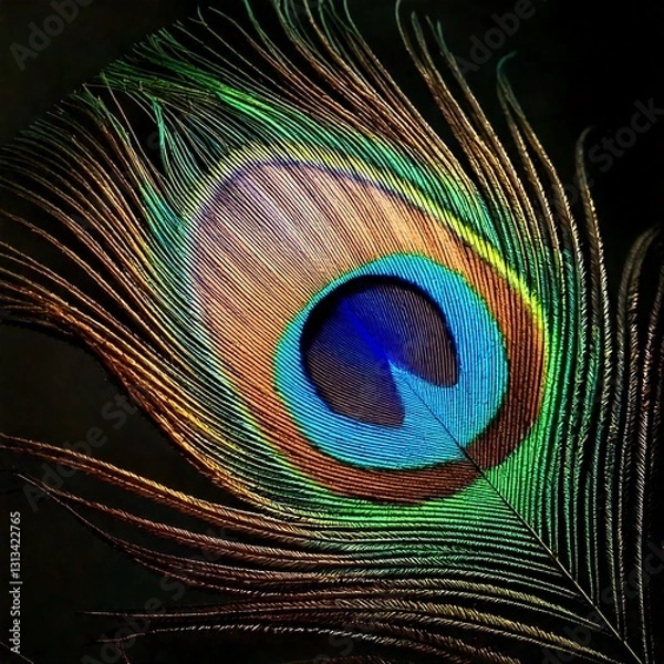 Obraz peacock feather background