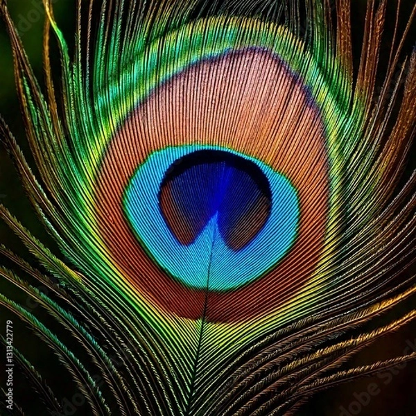 Obraz peacock feather background