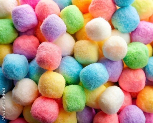 Obraz colorful cotton candy background