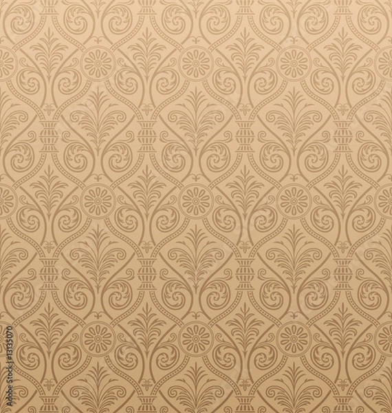 Obraz Seamless gothic Damask Wallpaper
