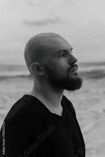 Obraz brutal man with a beard