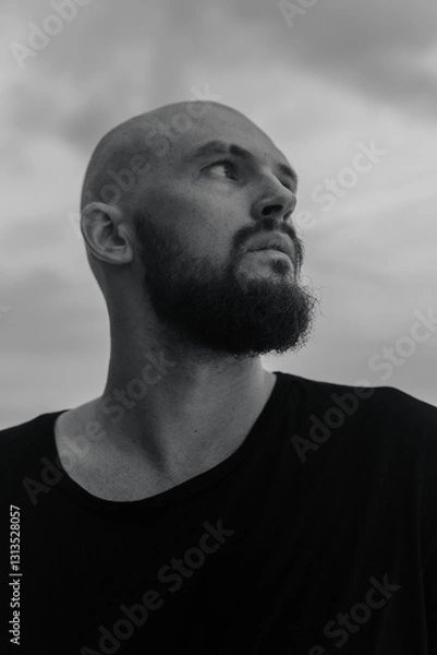 Obraz brutal man with a beard