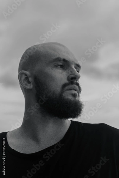 Obraz brutal man with a beard