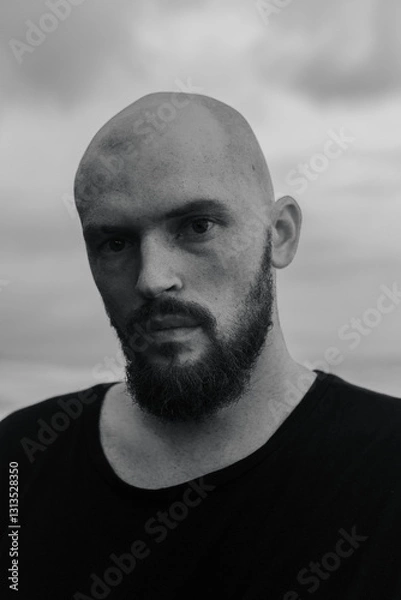 Obraz brutal man with a beard