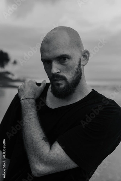 Obraz brutal man with a beard