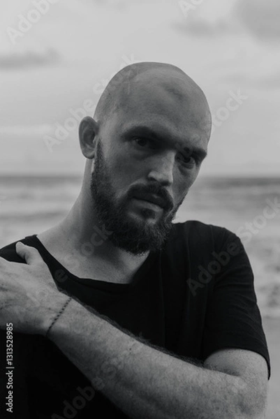 Obraz brutal man with a beard