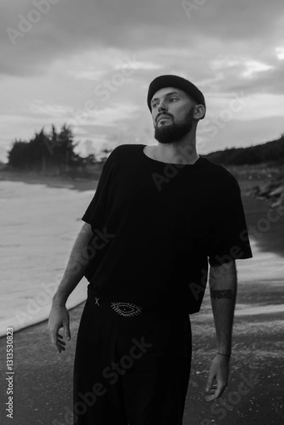 Obraz brutal man with a beard
