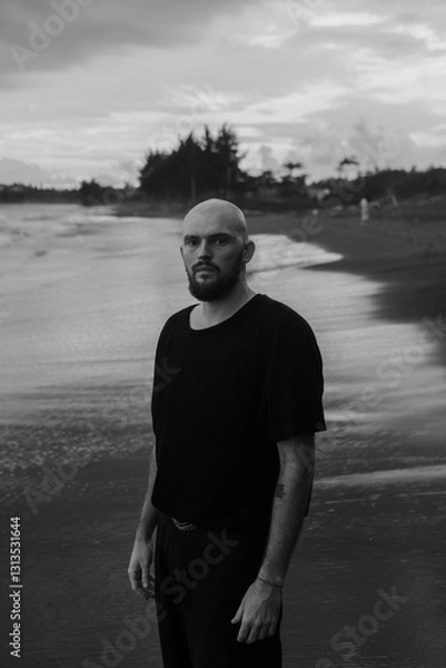 Obraz brutal man with a beard