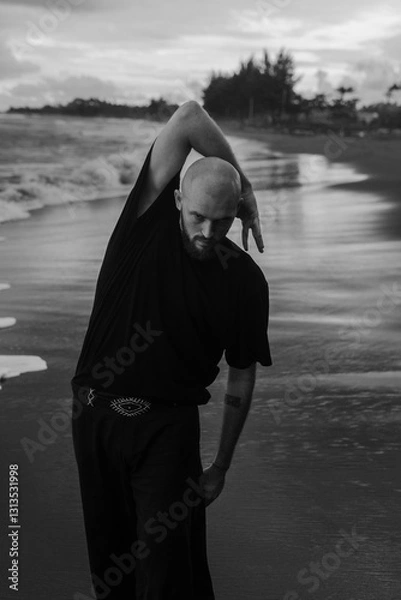 Obraz brutal man with a beard