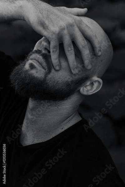 Obraz brutal man with a beard
