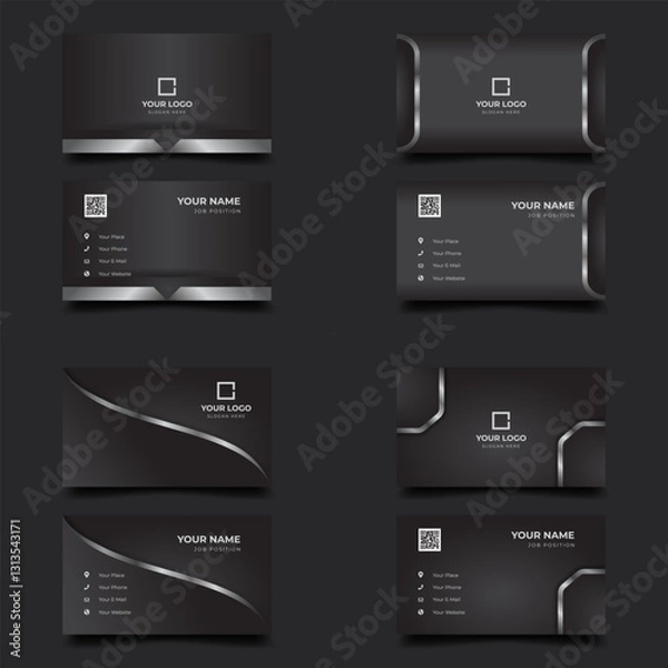 Obraz Dark elegant business card mockup design