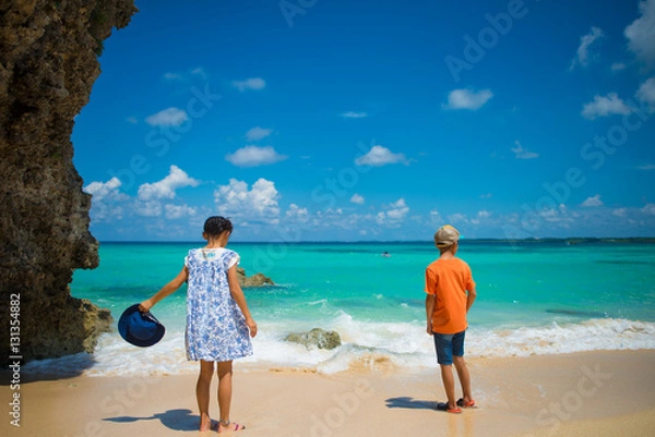 Obraz 海でバカンス