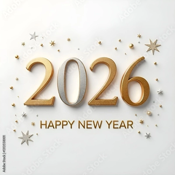 Obraz Happy new year 2026 template