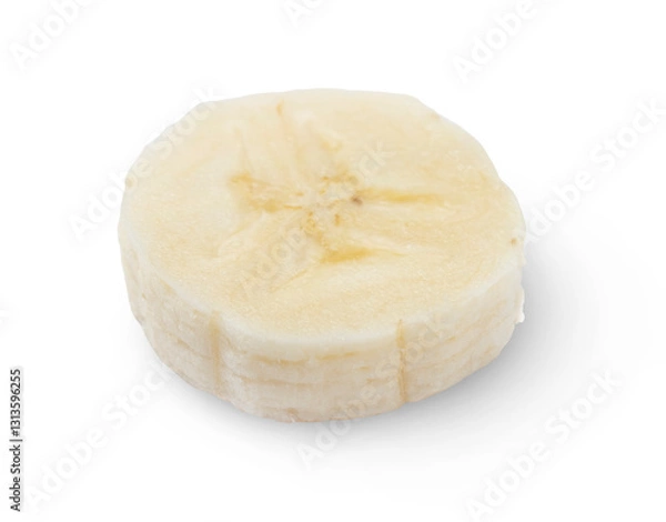 Obraz Banana slice isolated on transparent background