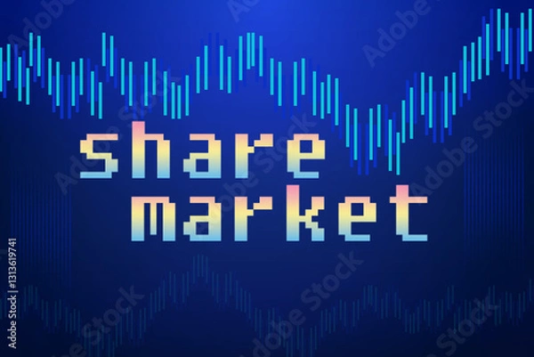 Obraz share marker background