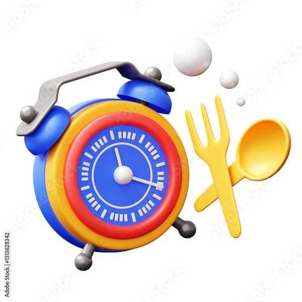 Obraz Eating Time 3D Illustration