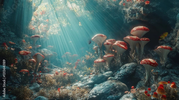 Obraz surreal elements that evoke awe