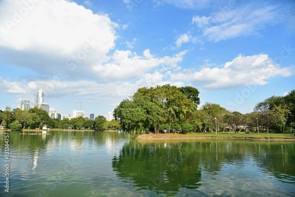 Fototapeta Scenic View of Lumpini Park