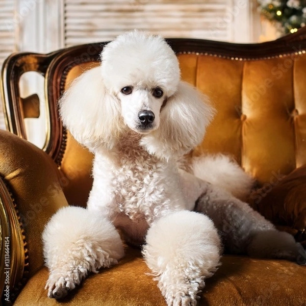 Obraz お金持ちの家のプードル