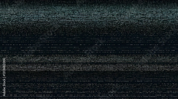 Fototapeta Retro CCTV or VHS Video White Noise Abstract Grunge Background. Scanlines Vibration Glitch. Video Damage Overlay Texture. Nostalgic Vintage 80s 90s Surveillance Technology Vector Illustration.