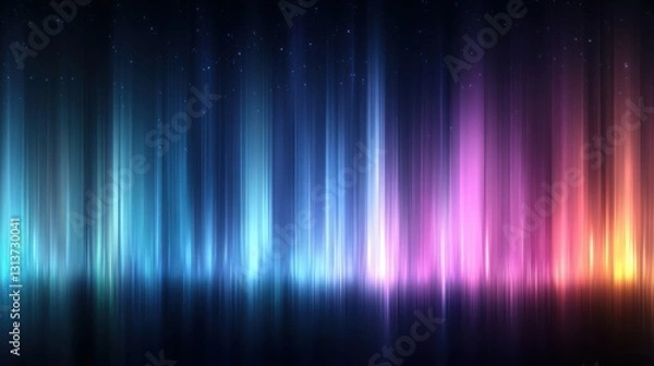 Fototapeta Abstract vibrant vertical light streaks
