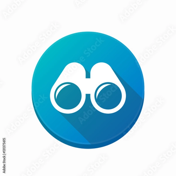 Obraz Isolated button with a binoculars