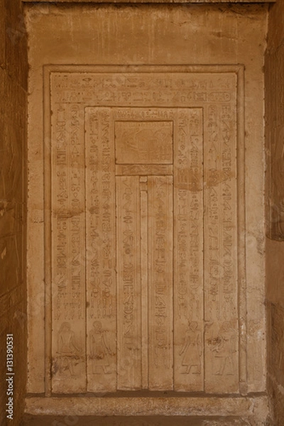 Obraz Wall with hieroglyphs