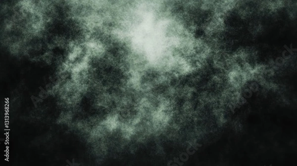 Fototapeta Abstract Dark Green Fog: A Mysterious and Ethereal Digital Painting