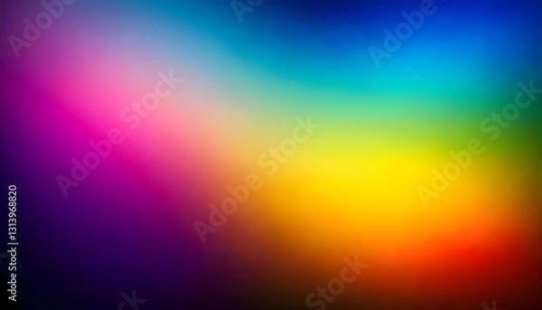 Obraz Colorful gradient background showing spectrum of vibrant colors