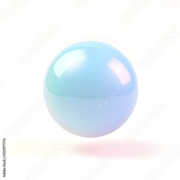 Obraz blue glass sphere