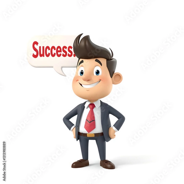 Obraz funny cartoon manager