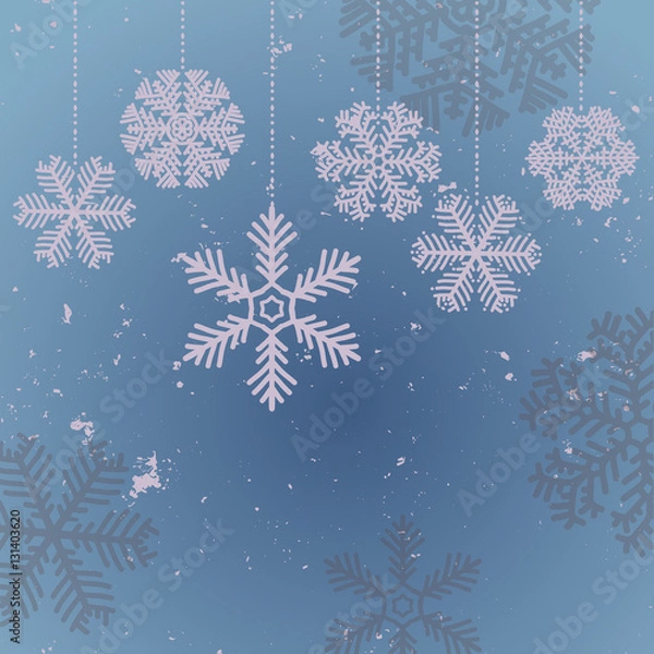 Obraz Christmas snow Background