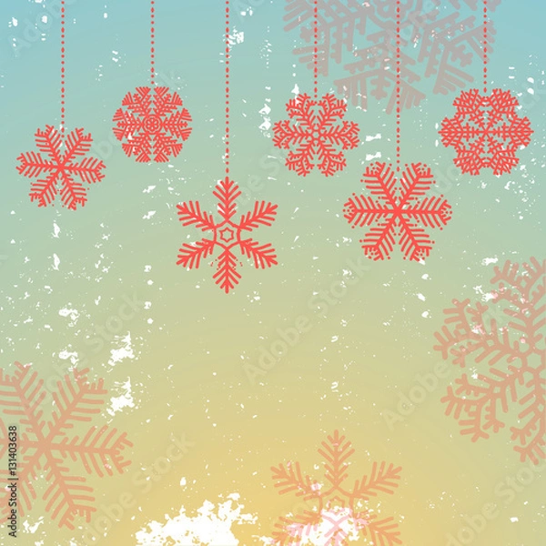 Obraz Christmas snow Background